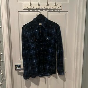o’neill medium blue fuzzy flannel